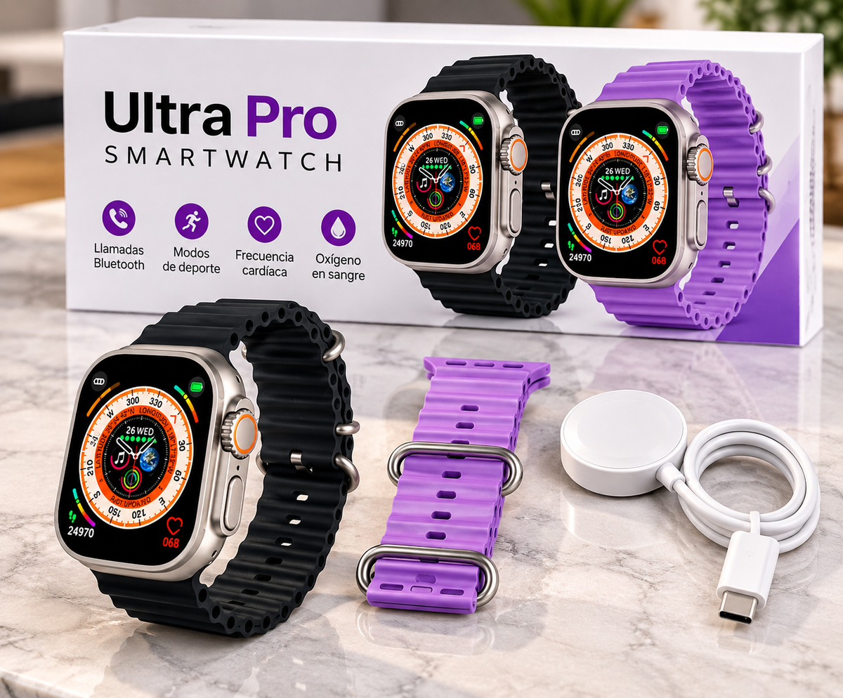 Smartwatch Ultra Pro con 2 Correas Intercambiables