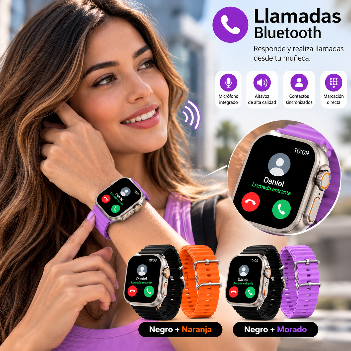 Smartwatch Ultra Pro con 2 Correas Intercambiables