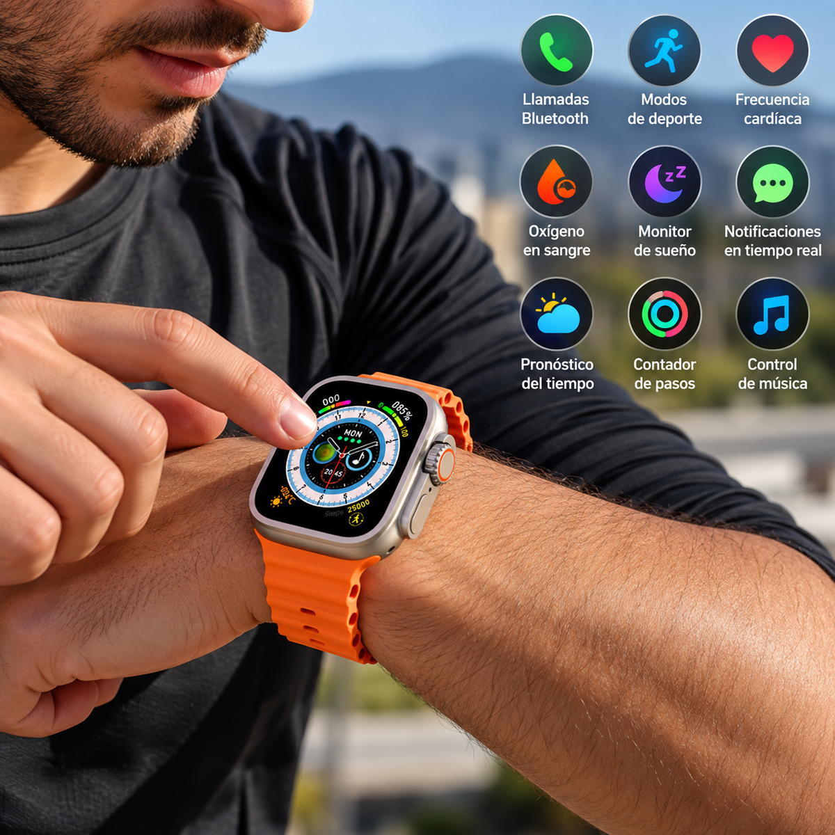 Smartwatch Ultra Pro con 2 Correas Intercambiables
