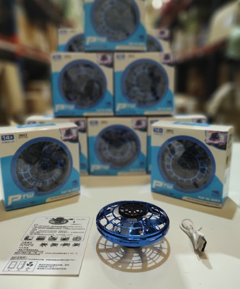 Mini OVNI con Luz Spinner con Carga USB - Azul - additional image 9
